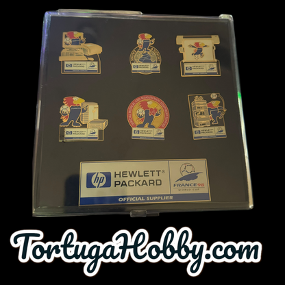 1998 FIFA World Cup - France - Hewlett Packard Sponsor Pin Set W Footix