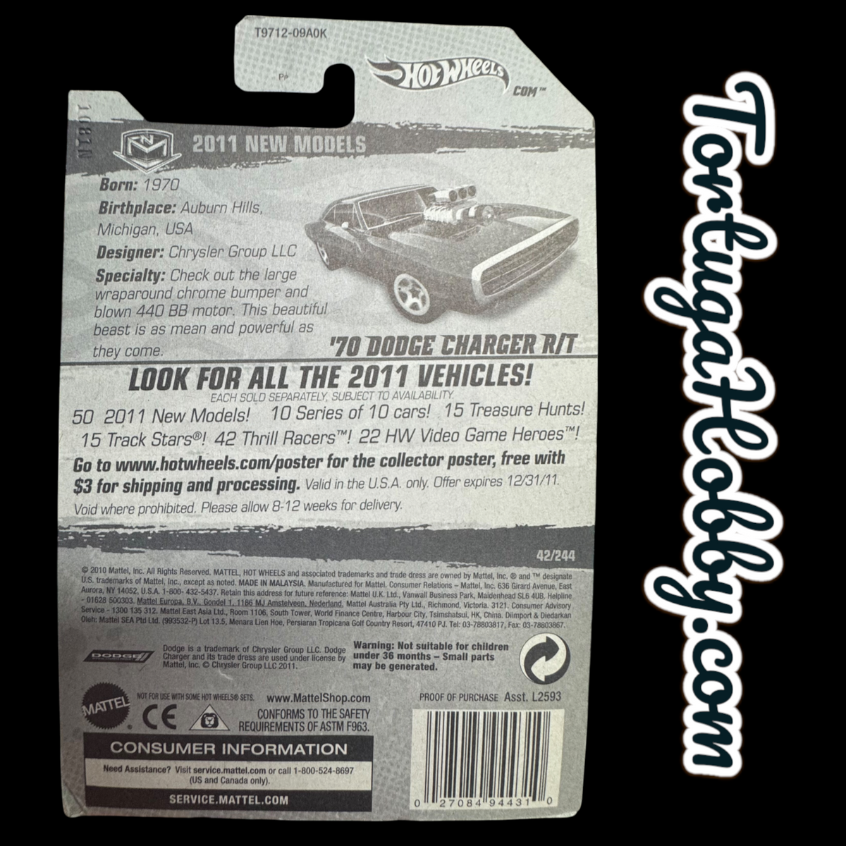 2011 - Hot Wheels - Mainline 2011 New Models - 1970 Dodge Charger R/T
