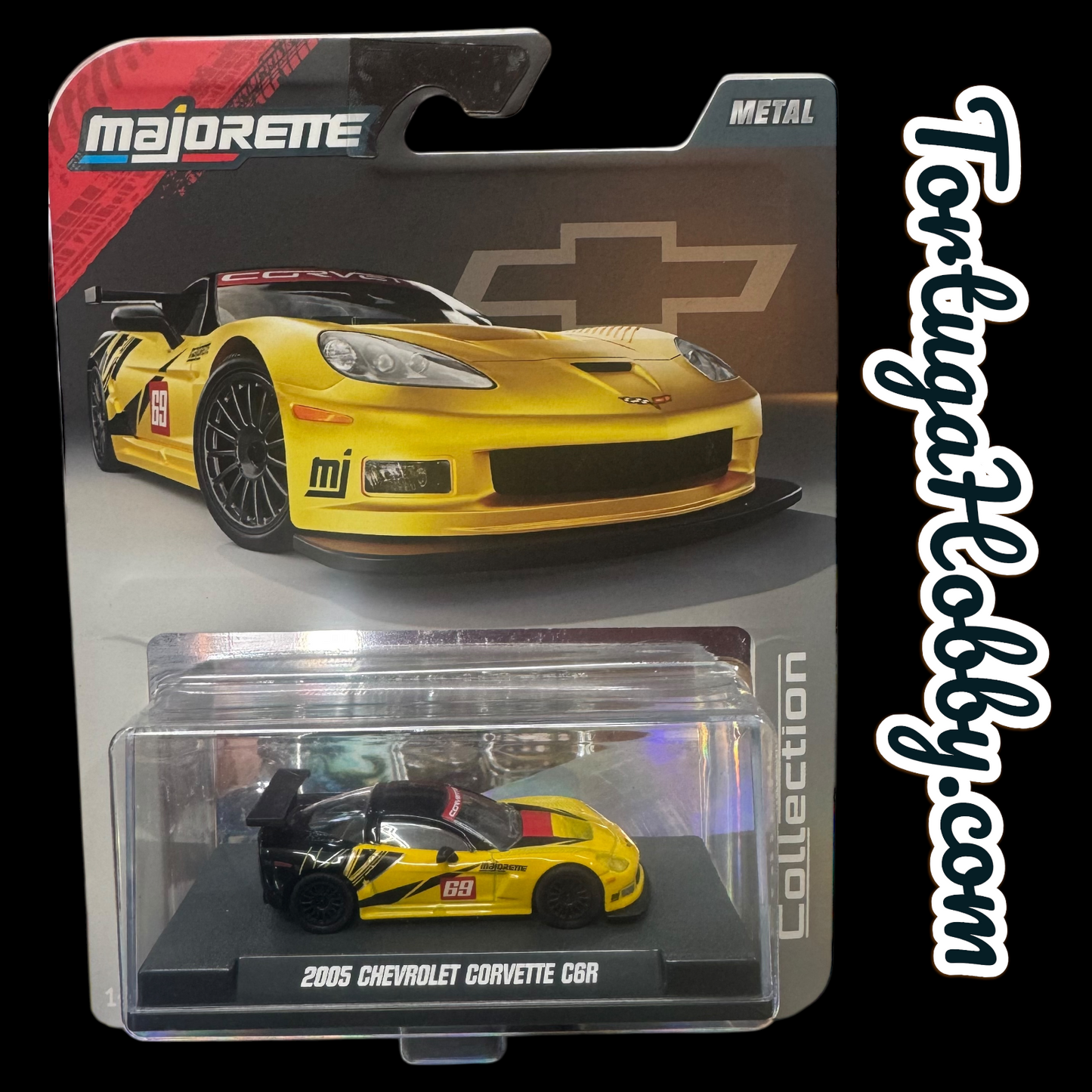 2005 Chevrolet Corvette C6R Collectible 1/64 Scale Diecast Majorette.