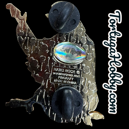 2003 - Hard Rock Cafe - Cozumel - Parrot Guitar Pin 🎸