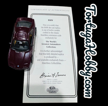 Matchbox Collectibles Brian James Certified BMW & CORVETTE. Beautiful Cars NoBox