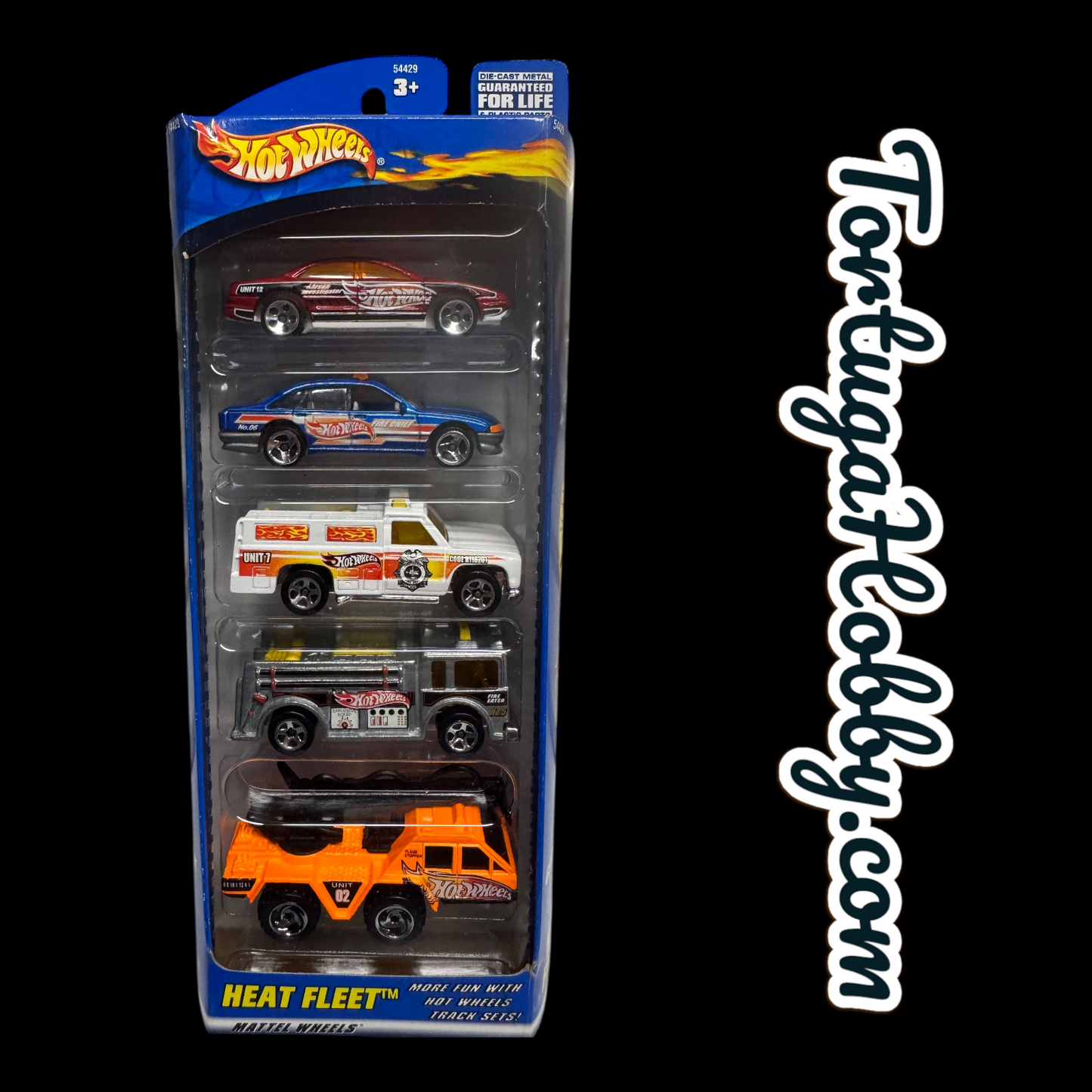 2000 Hot Wheels Heat Fleet 5-Pack Gift Set Die-Cast Cars