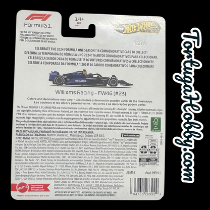 Hot Wheels® F1® Series: Williams Racing FW46 Car #23