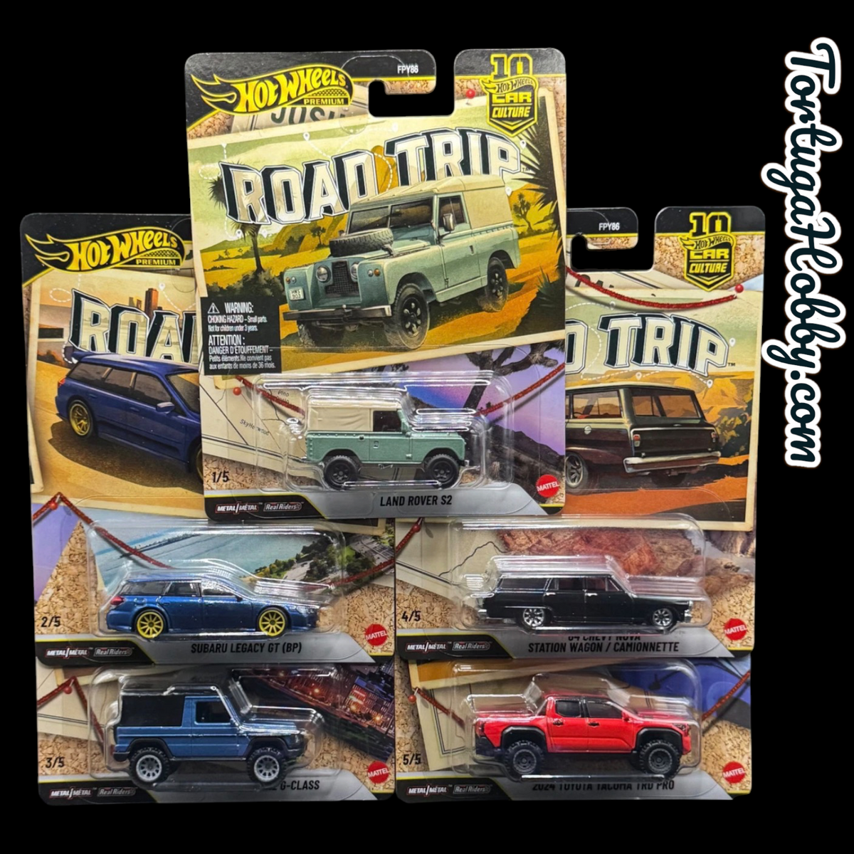 2026 - Hot Wheels - Car Culture 10th Anniversary Road Trip Set of 5