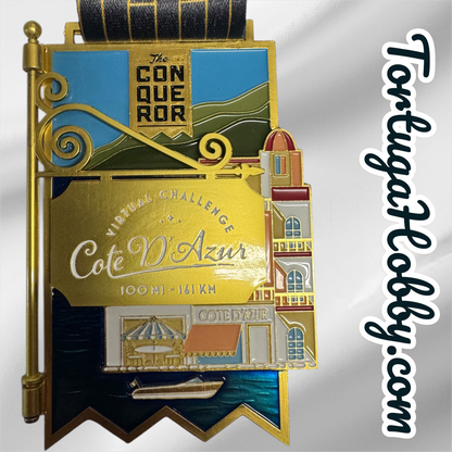 The Conquerors - Virtual Adventure Medals - Cote D’ Azur - France