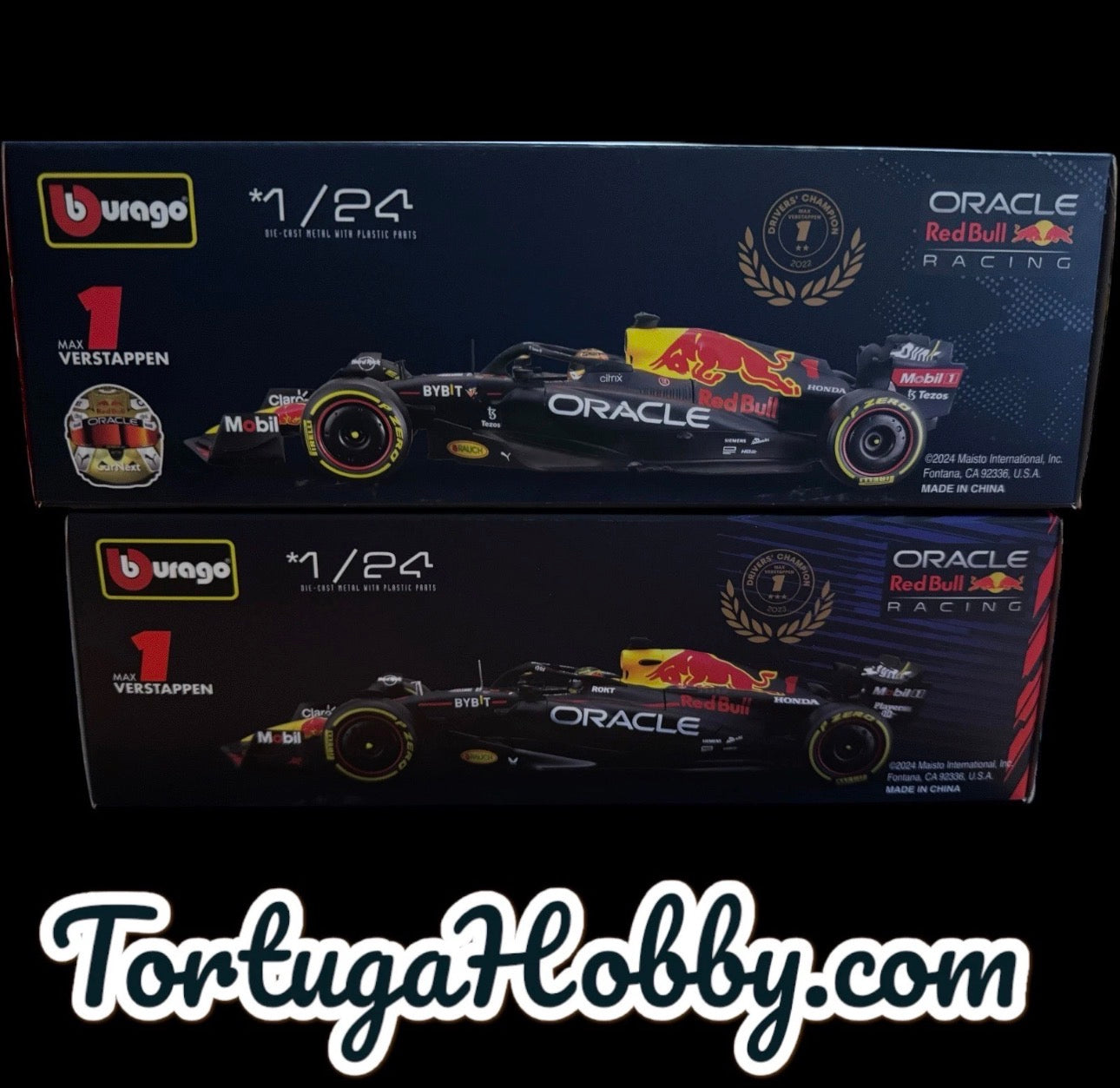 Bburago 2022 & 2022 F1 Racing Oracle Red Bull Racing Includes Both Race Cars.