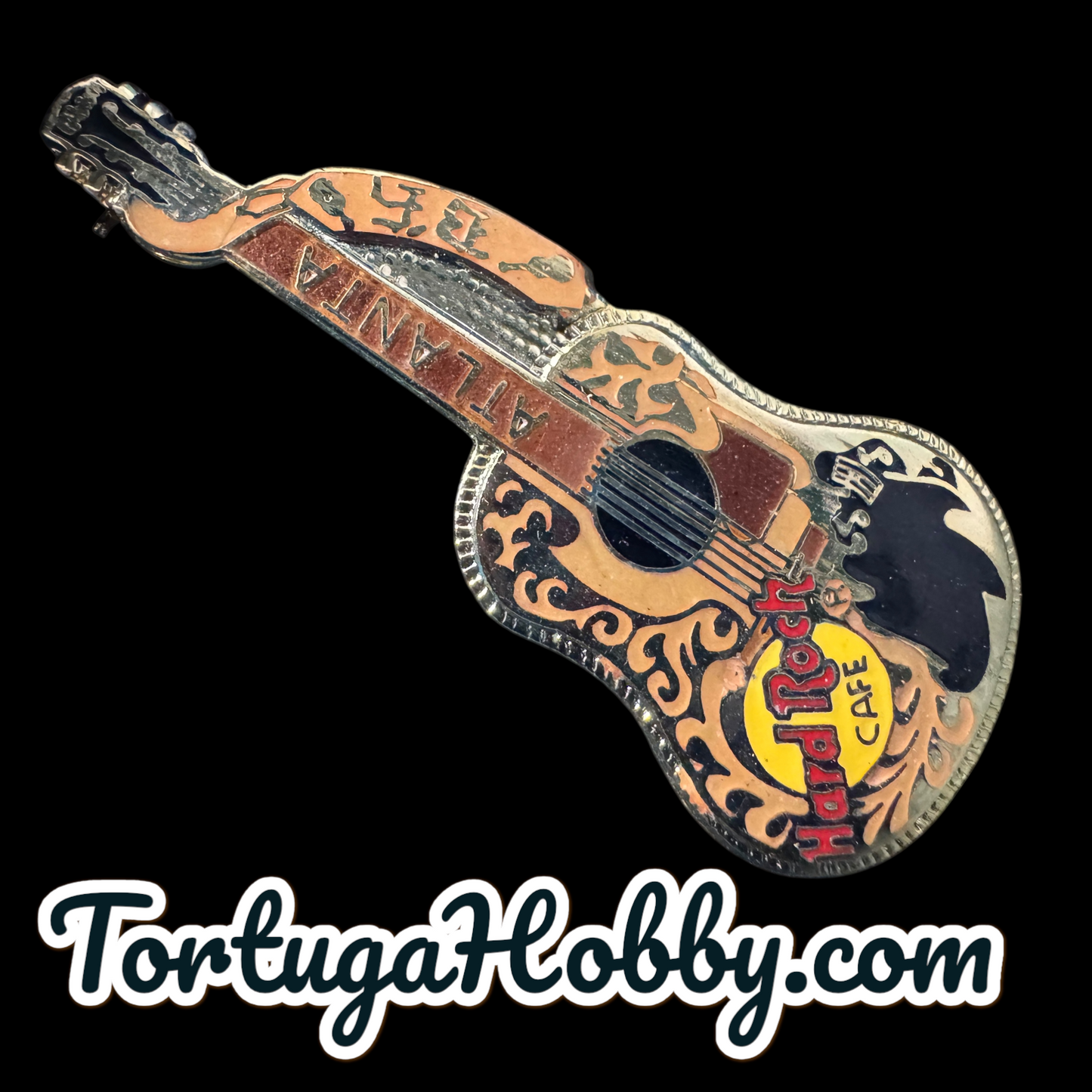 2009 - Hard Rock Cafe - 4 Pin Set - Classic Guitars - Atlanta