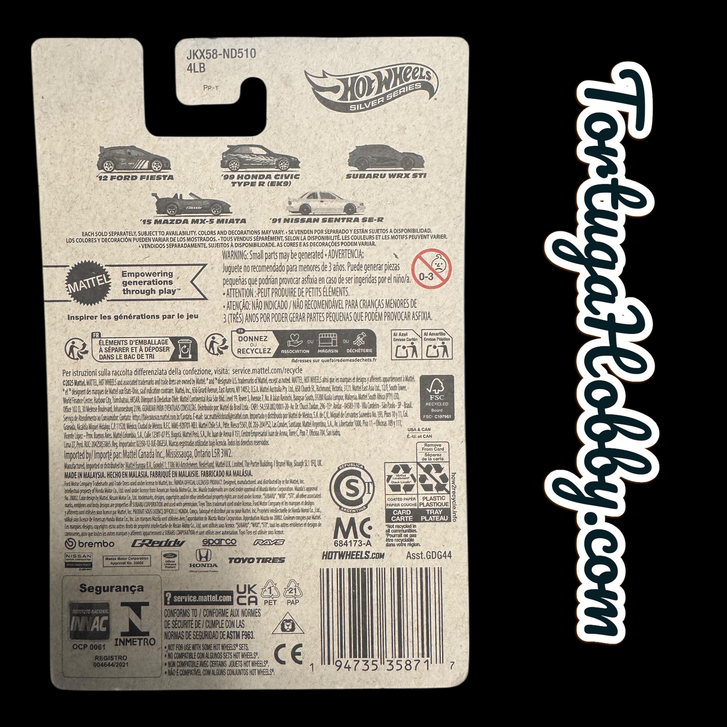 2025 Hot Wheels Silver Series Compact Kings 2012 Ford Fiesta