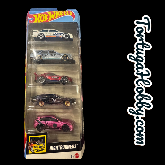 2025 - Hot Wheels - Nightburnerz - 5 Car Set