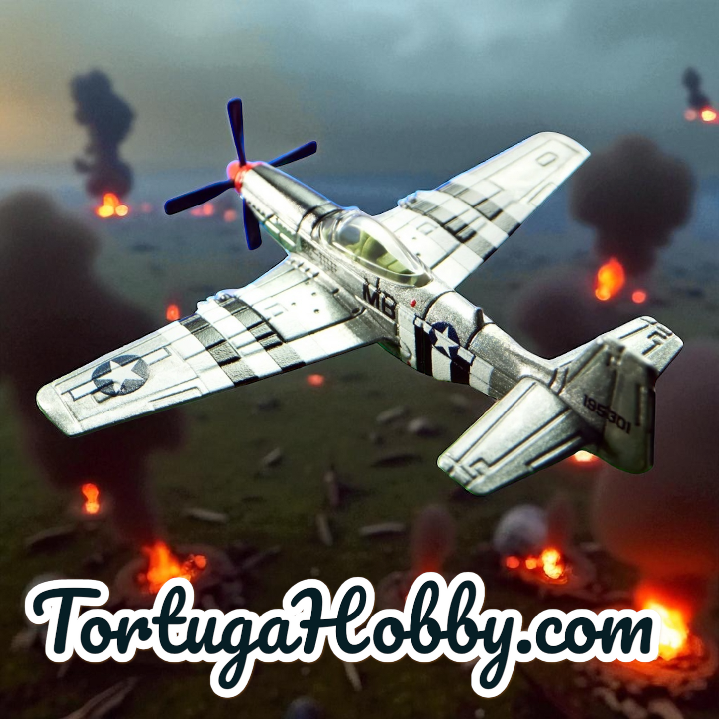 🔥 2025 Matchbox Collectors North American WW2 P-51 Mustang Prop Plane