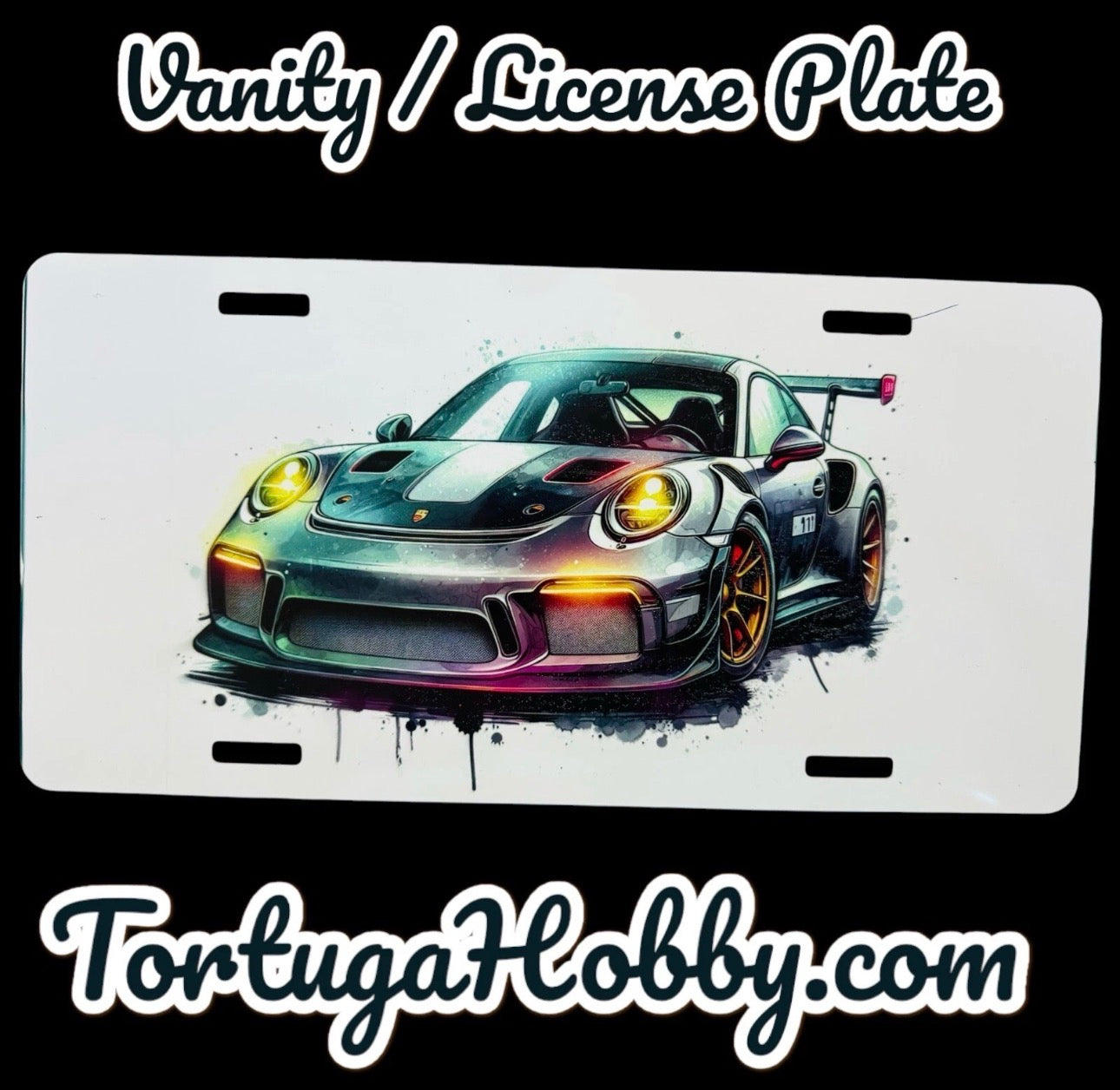 Porsche 911 Exclusive Art - Front License / Vanity Plate