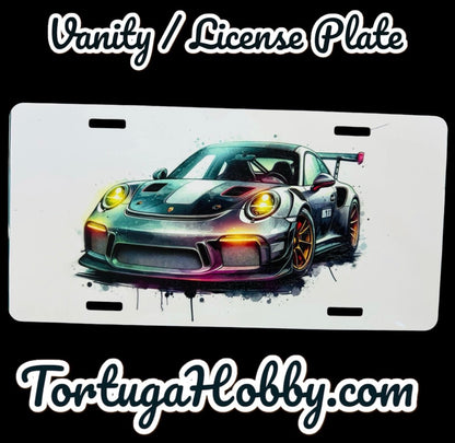 Porsche 911 Exclusive Art - Front License / Vanity Plate