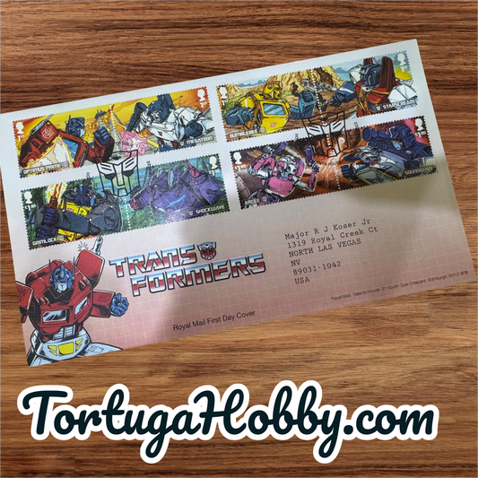 2022 Royal Mail First Day Cover featuring the 2022 Transformers Stamp Collection