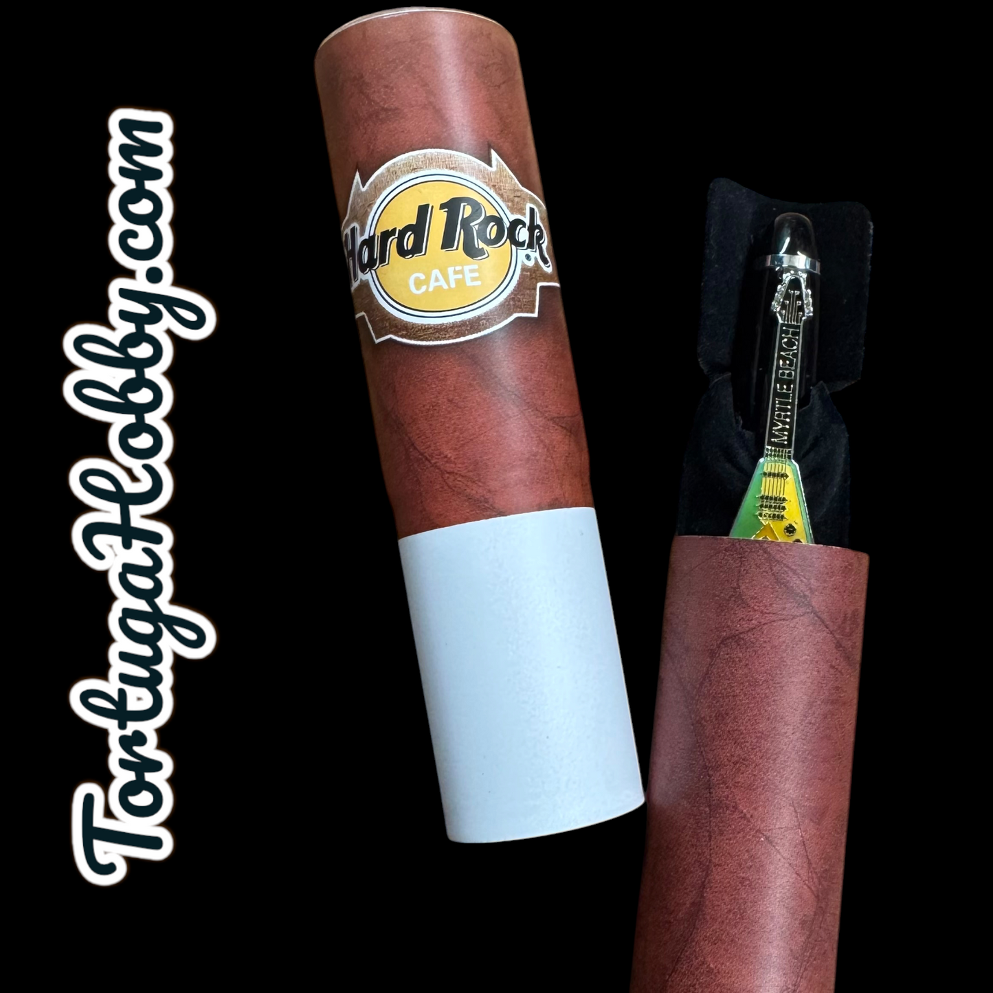 1999 - Hard Rock Cafe  - Myrtle Beach - High End Ink Pen With Original Tube/Bag