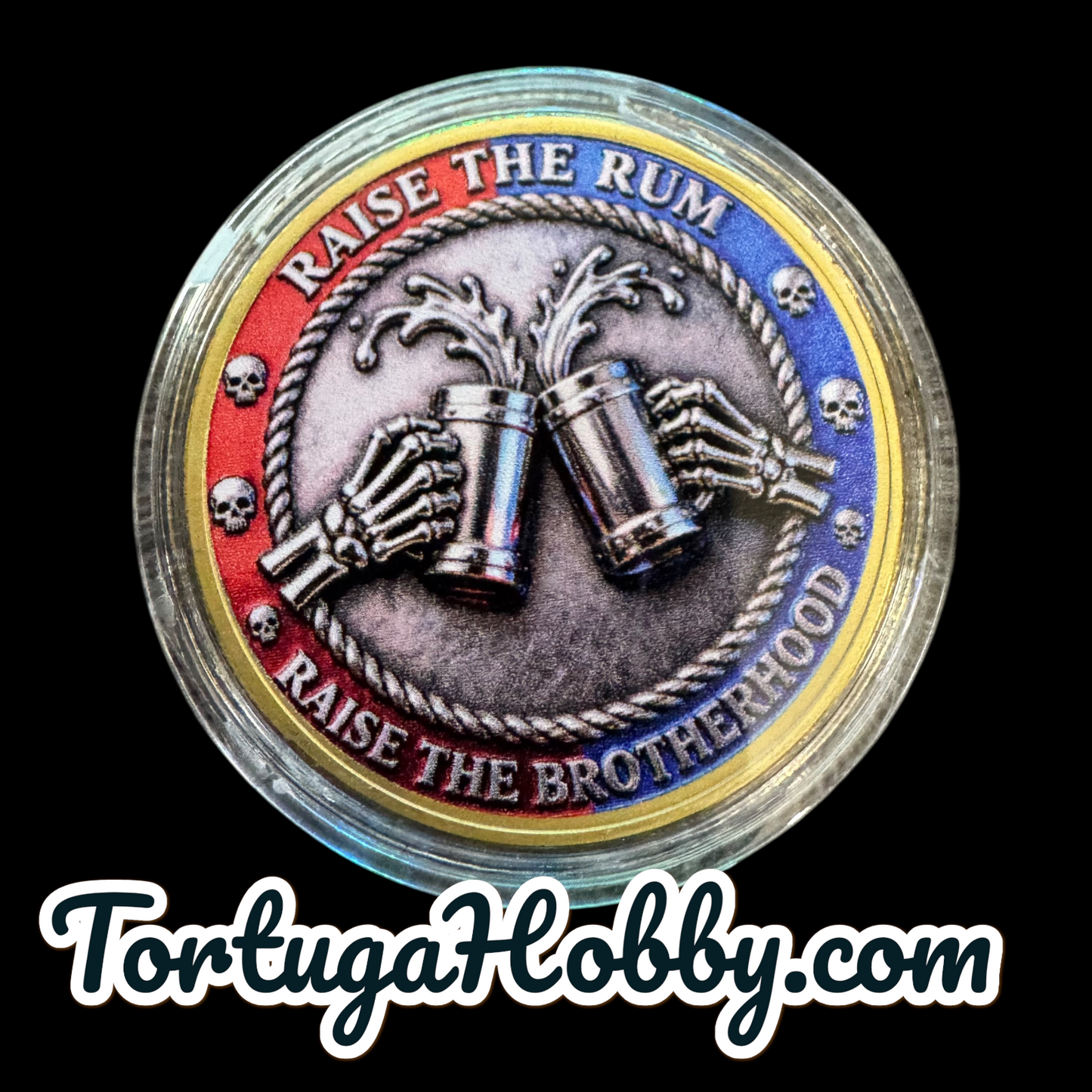 PIRATE RUM CLUB Coin – The Brotherhood Badge for True Rum Lovers!” Metal Coin