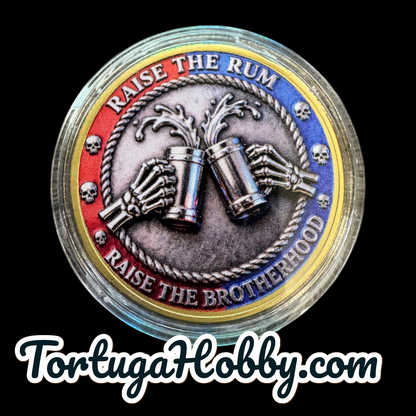 PIRATE RUM CLUB Coin – The Brotherhood Badge for True Rum Lovers!” Metal Coin
