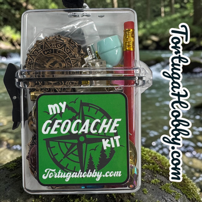 Geocache Treasure Hunting Kits w/ Carrying Case
