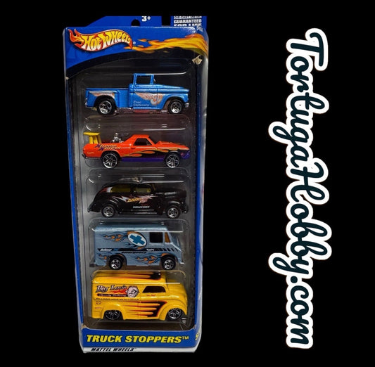 2000 - Hot Wheels - Truck Stoppers - 5 Pack - With Milk Truck Included