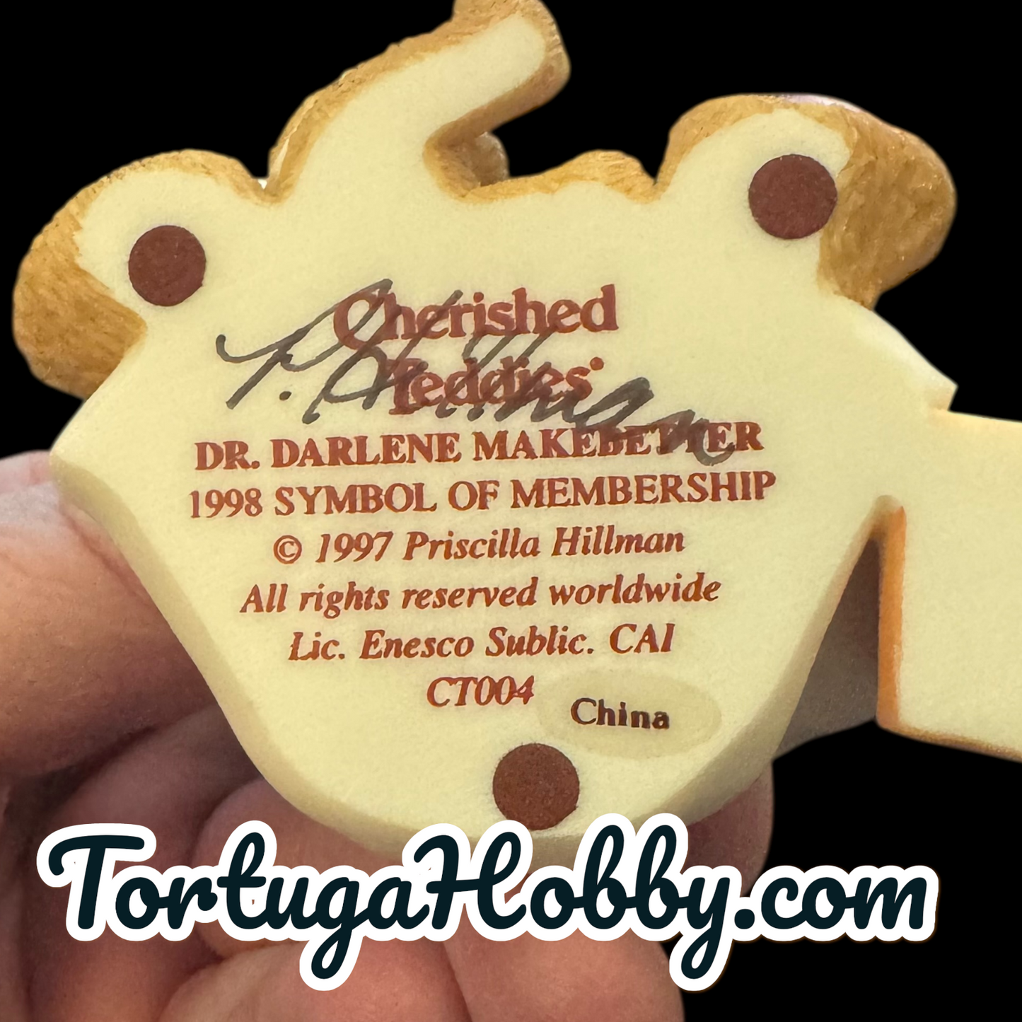 1998 Autographed Cherished Teddies - Dr. Darlene Makebetter  Figure