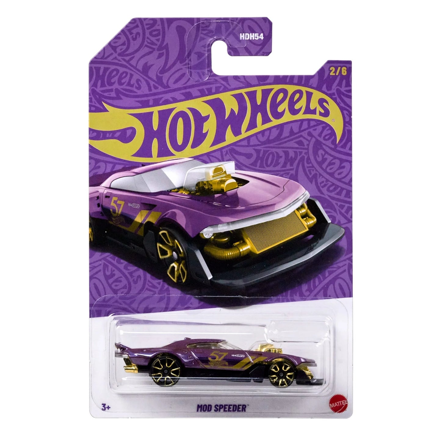 2024 - Hot Wheels - 57th Anniversary - Mod Speeder - Pearl & Chrome