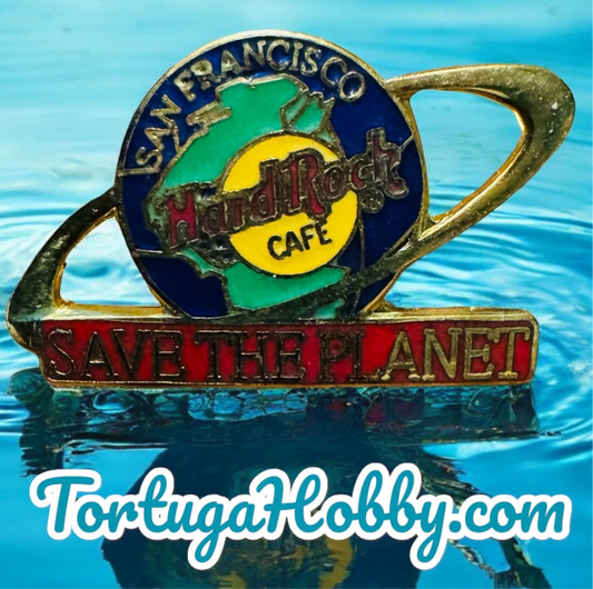 1984 - Hard Rock Cafe - San Francisco - Save The Planet Lapel Pin
