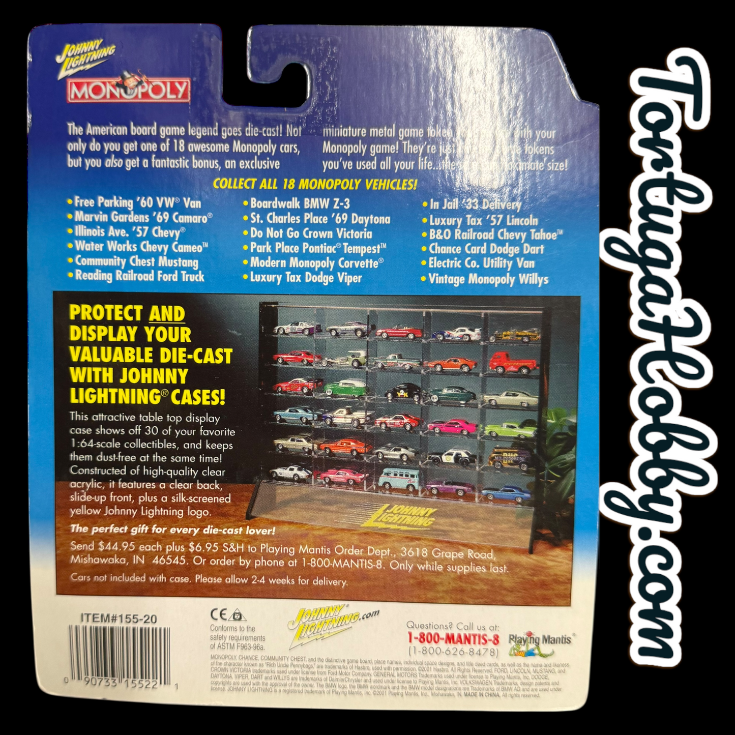 1991 - Johnny Lightning- Monopoly- Electric Company Cargo Van With Game Token