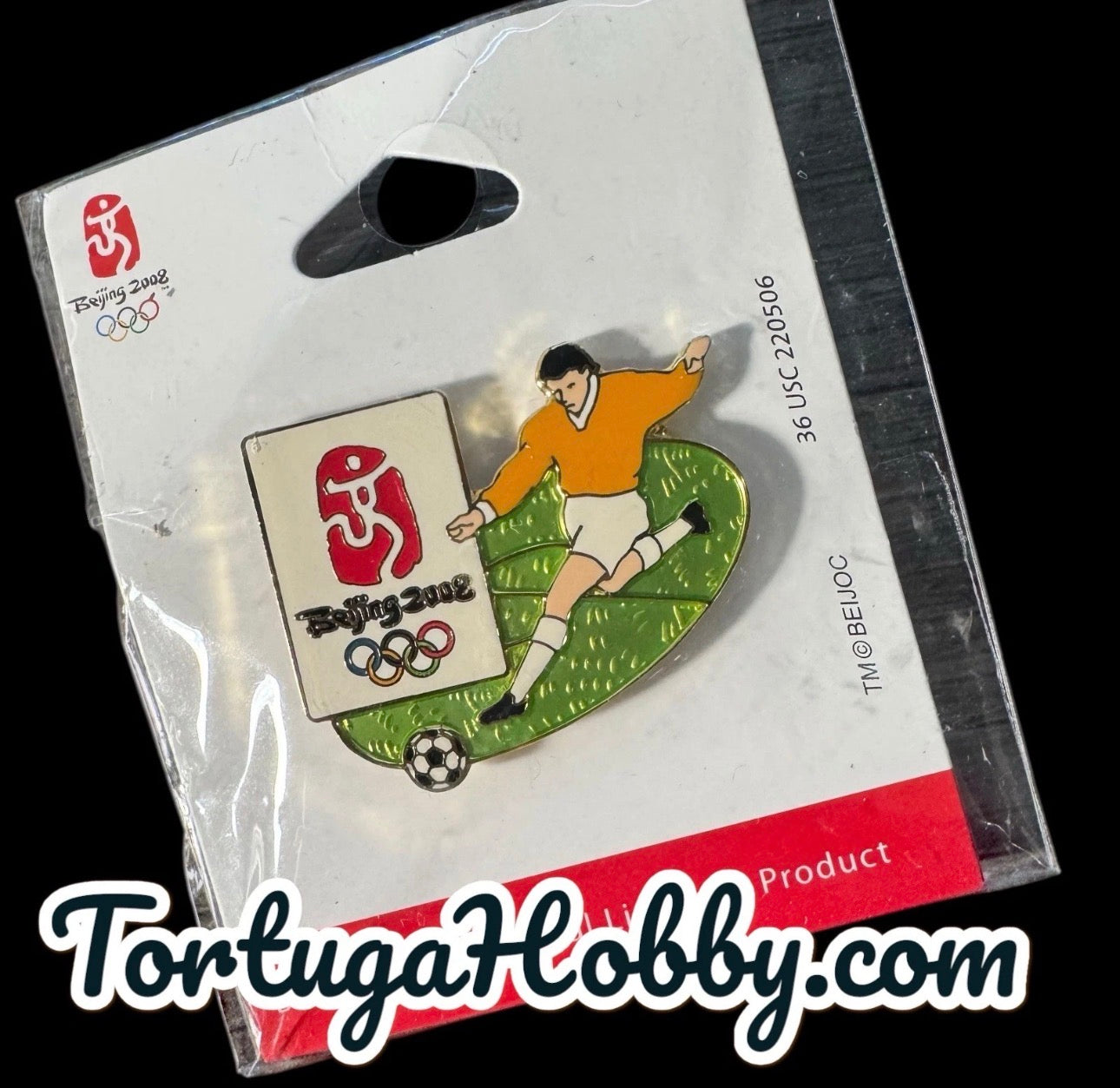 2008 Beijing Official Olympic Pin - Soccer
