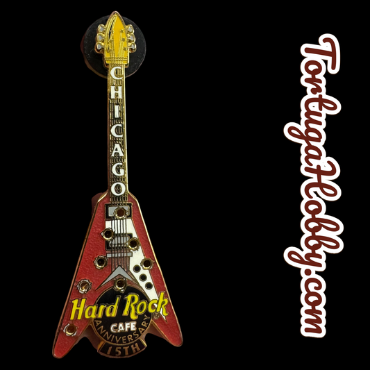 2001 - Hard Rock Cafe - Chicago 🎸 Bullet Hole Flying V - LE Only 2001