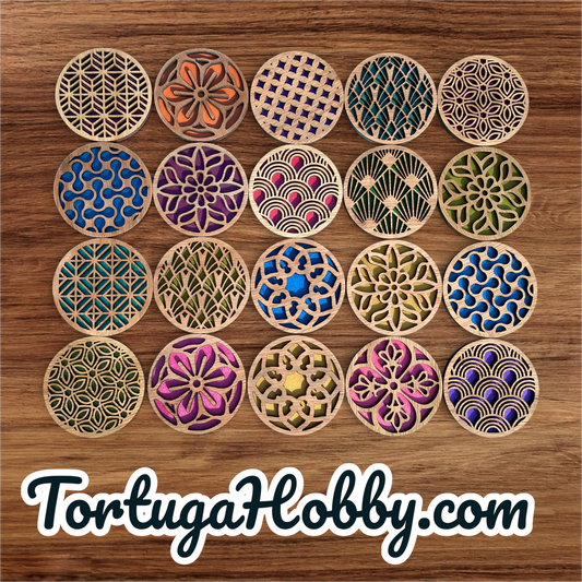 Cut Out Wood Coasters