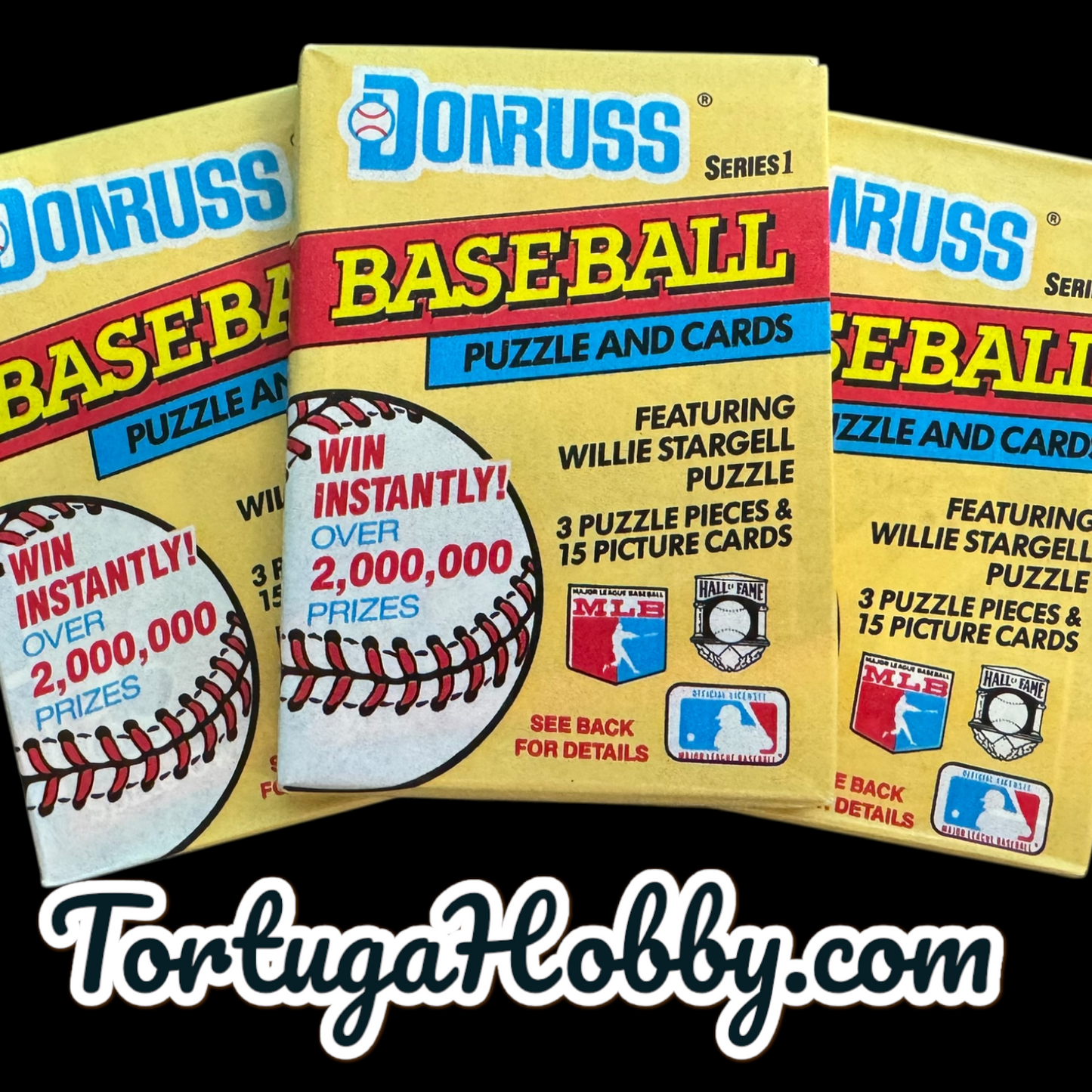1991 Donruss Baseball Card Packs Series 1 - 5 Packs
