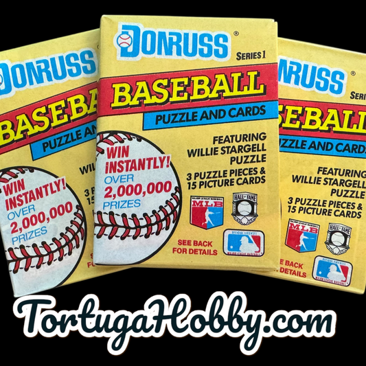 1991 Donruss Baseball Card Packs Series 1 - 5 Packs