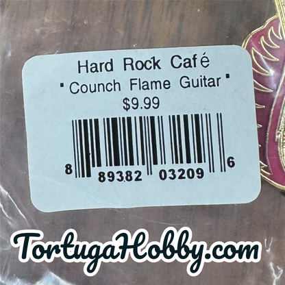 2004 Hard Rock Cafe DESTIN Conch Shell w/ Flames GUITAR PIN - HRC Catalog #23608