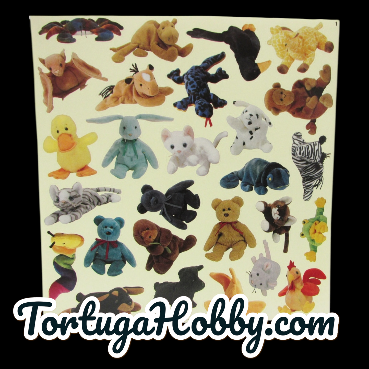 2000 - TY Official Club Stickers 1st Edition - Mint, FIVE (5) Sheets 1-5 W/ Extra Pg 4