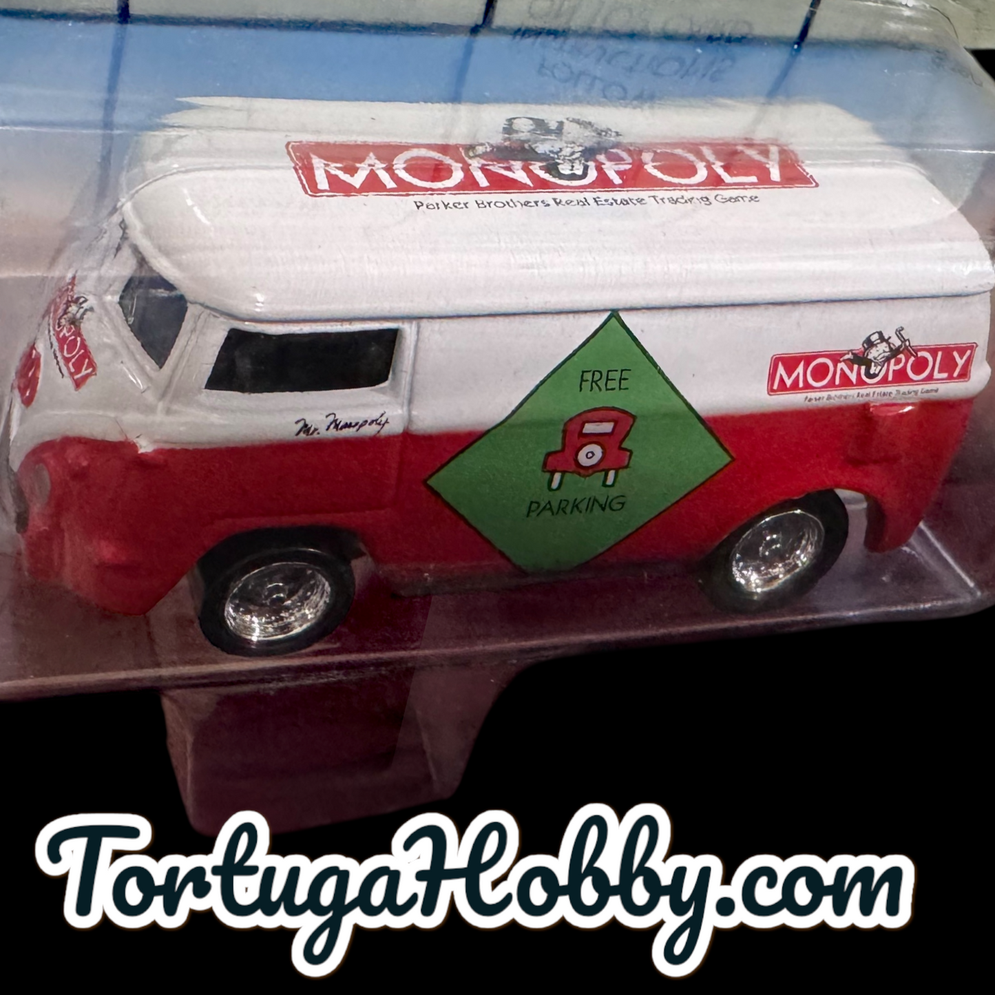 1991 - Johnny Lightning- Monopoly- Free Parking - 60’s VW Van With Game Token