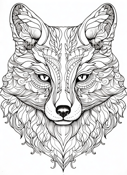 Coloring Book - My Animal Designs Adult Coloring Book