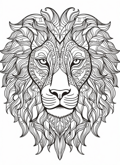Coloring Book - My Animal Designs Adult Coloring Book
