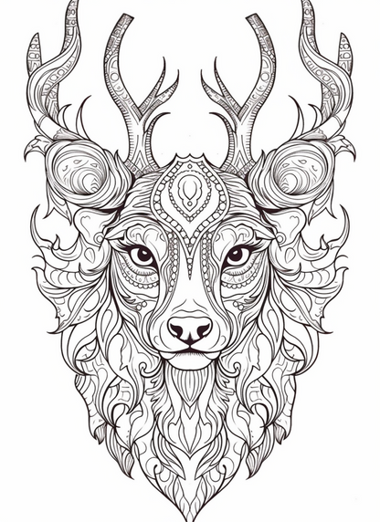 Coloring Book - My Animal Designs Adult Coloring Book