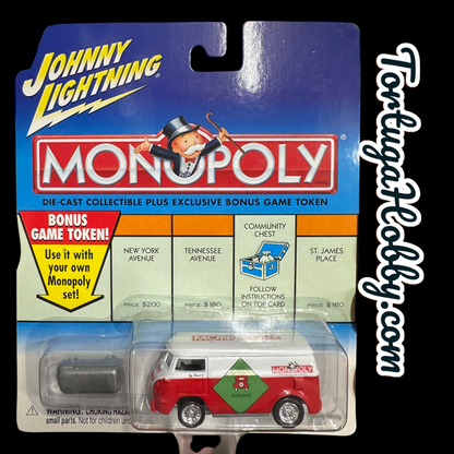 1991 - Johnny Lightning- Monopoly- Free Parking - 60’s VW Van With Game Token