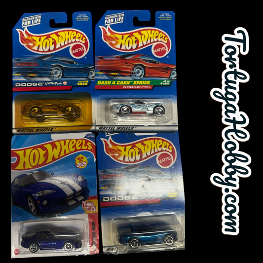 1991 - Hot Wheels - Mainline - Dodge Viper RT - 4 Car Set