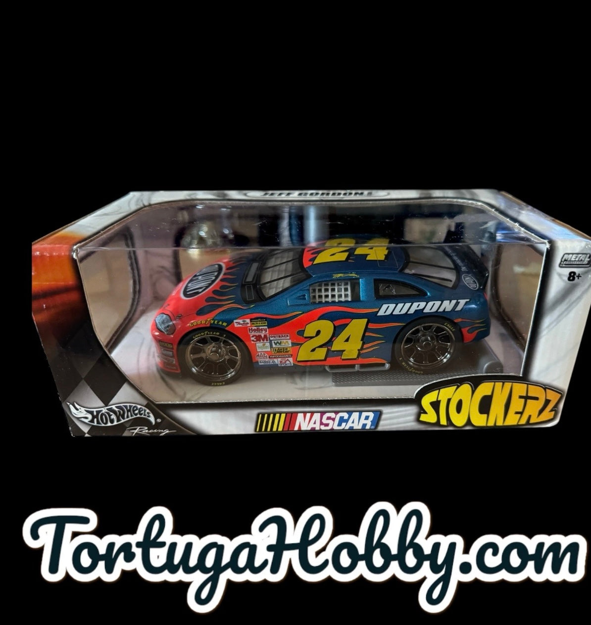 2003 Hot Wheels Jeff Gordon Stockerz 1:24 Scale NASCAR Dupont Flames