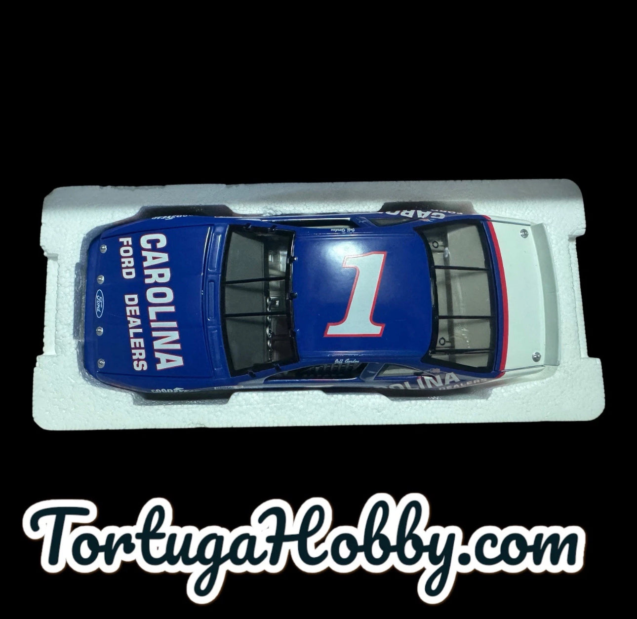 1991 - Jeff Gordon #1 - Carolina Ford Thunderbird - 1/24 Scale - Action Racing - Mac Tools