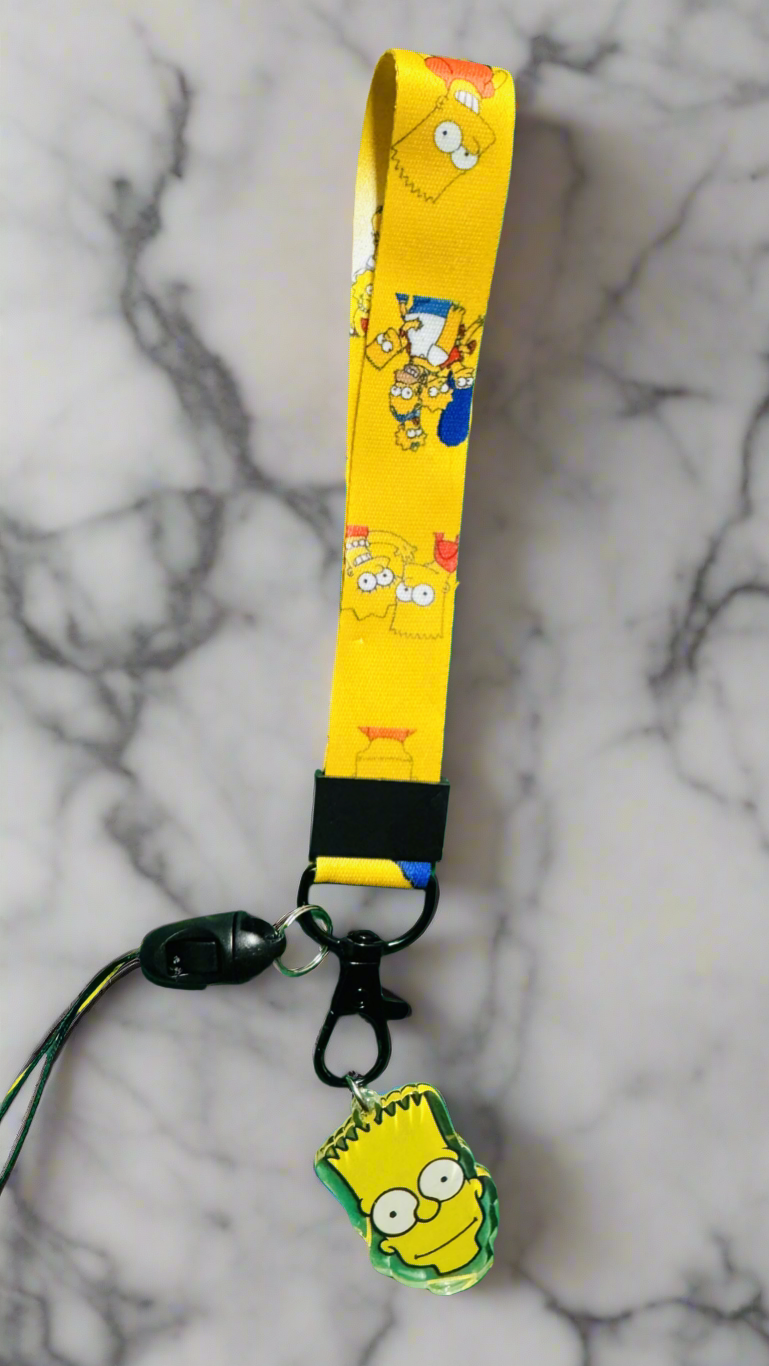 Lanyards - Bart Simpson Lanyard & Keychain Gift Set