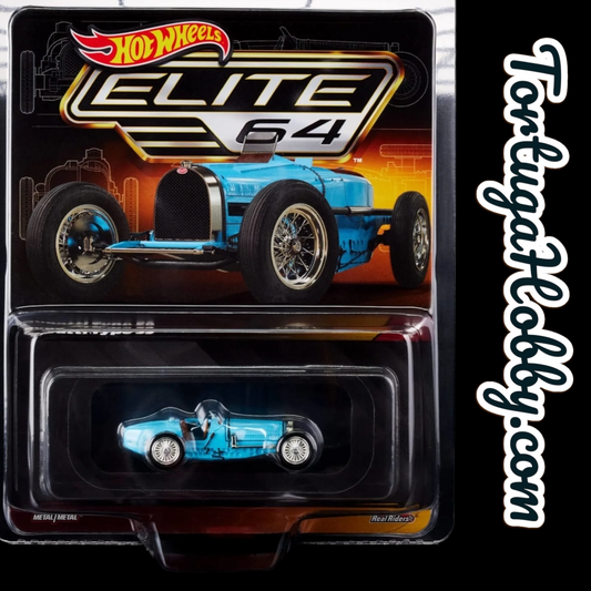 Hot Wheels Elite 64 Bugatti Type 59 Blue