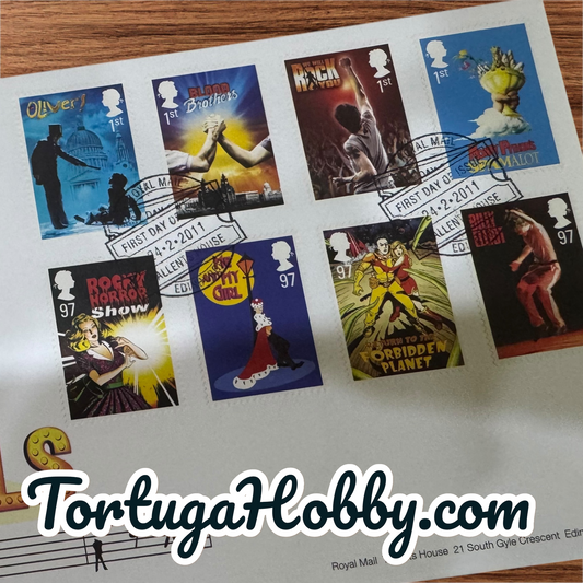 2011 Royal Mail First Day Cover Featuring the UK Stage Musicals Stamp Collection