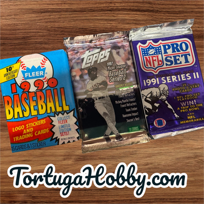 No Gimmicks - 20 Sealed Vintage Sports Packs. Only 50 Cents A-Piece!!!