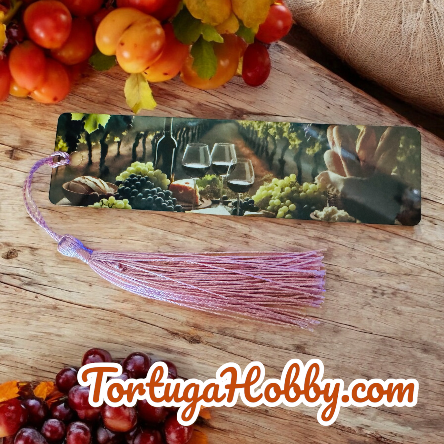 Bookmark - Wine Country - Aluminum Artisan Bookmark