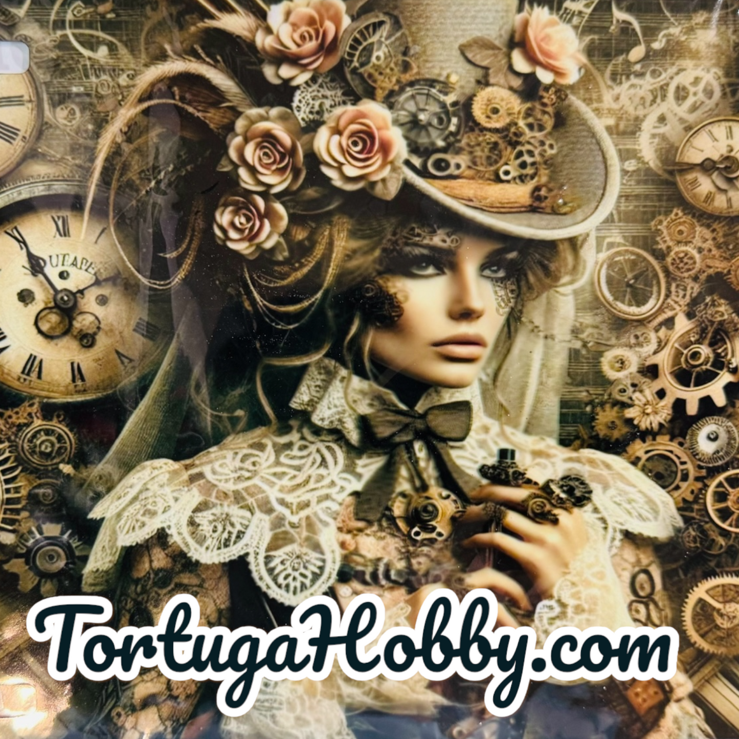 Plates - Time Keeper Exclusive Art - Front License / Vanity Plate - Steampunk Artwork