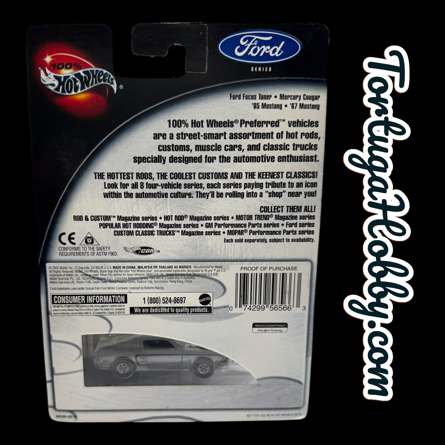 2002 - 2 Hot Wheels/ FORD Series ( #4/4 : '67 Mustang In Red And Silver.