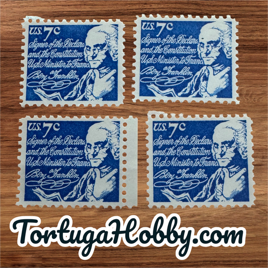 1970 - Benjamin Franklin - 7 Cent Stamp - Signer Of Declaration Of Independence