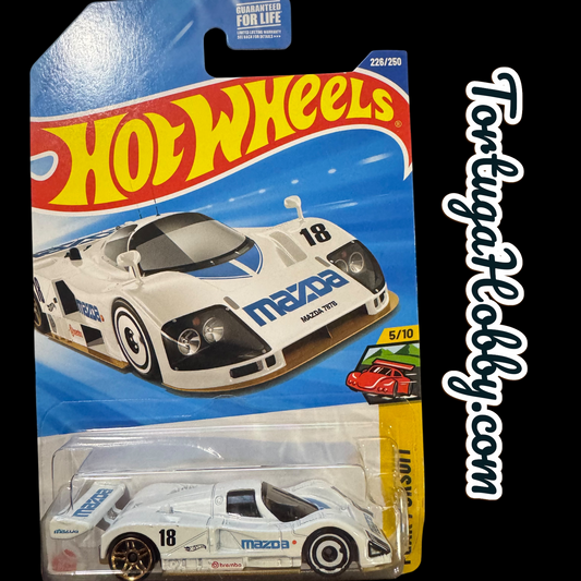 2025 - Hot Wheels - Mazda 787B White Blue and Gold - Mainline Case M